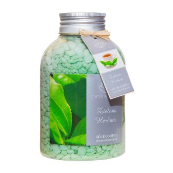 Natural Aromas Zapachowa Sól Do Kąpieli Zielona Herbata 670 g • SPA