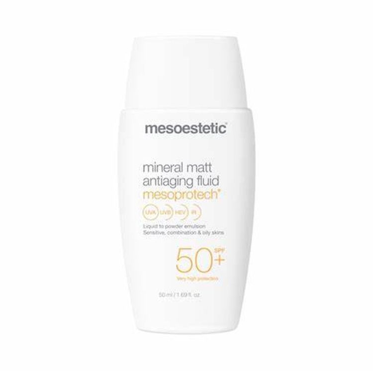Mesoestetic Mesoprotech Mineral Matt Antiaging Fluid SPF 50+ (50ml) • Kosmeceutyki