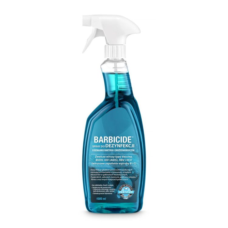 Barbicide Spray do dezynfekcji powierzchni – Standard (1000 ml) • Dezynfekcja
