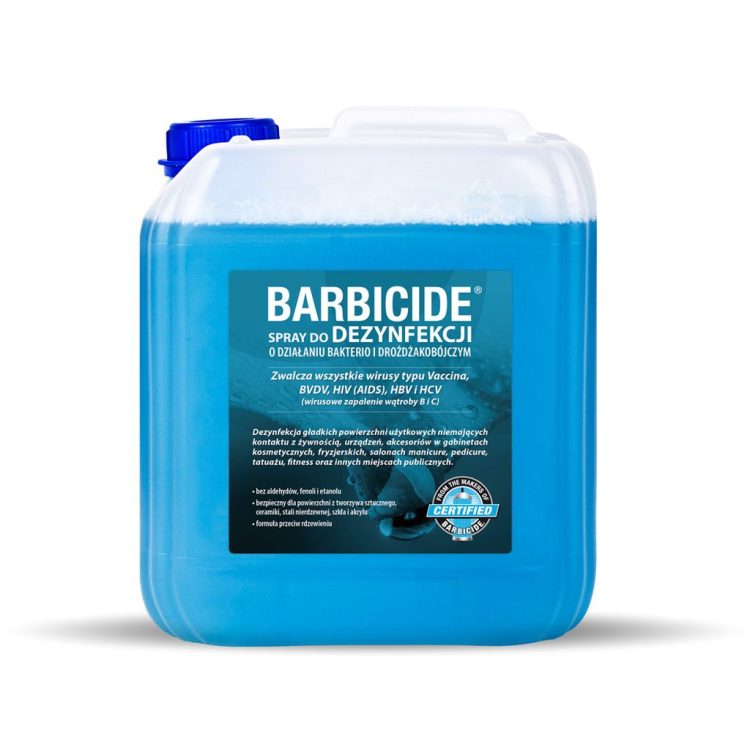 Barbicide Spray do dezynfekcji powierzchni – Uzupełnienie – kanister  (5000 ml) • Dezynfekcja