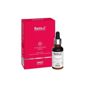 Retix.C Glow Booster Serum – Rozświetlające serum przeciwstarzeniowe (30 ml) • Serum do twarzy