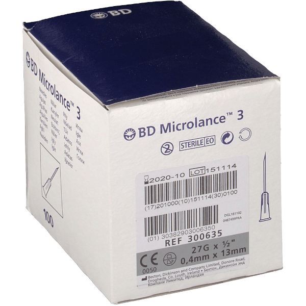 Igły medyczne BD Microlance 3 (27G 1/2 0,4x13mm) (10szt.)