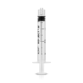 Strzykawka jednorazowego użytku 3-częściowa, luer-lock (10 sztuk, 2ml)